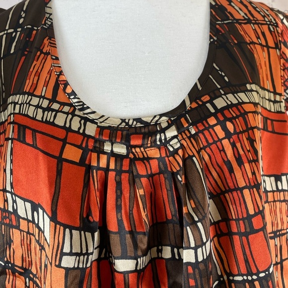 Apt 9 Silky Geometric Top size Large - Picture 4 of 9